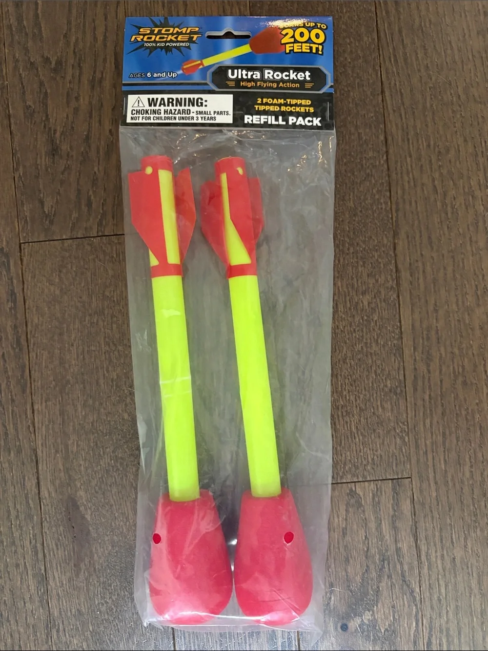 Stomp Rocket Refill Pack - Neon Yellow and Red